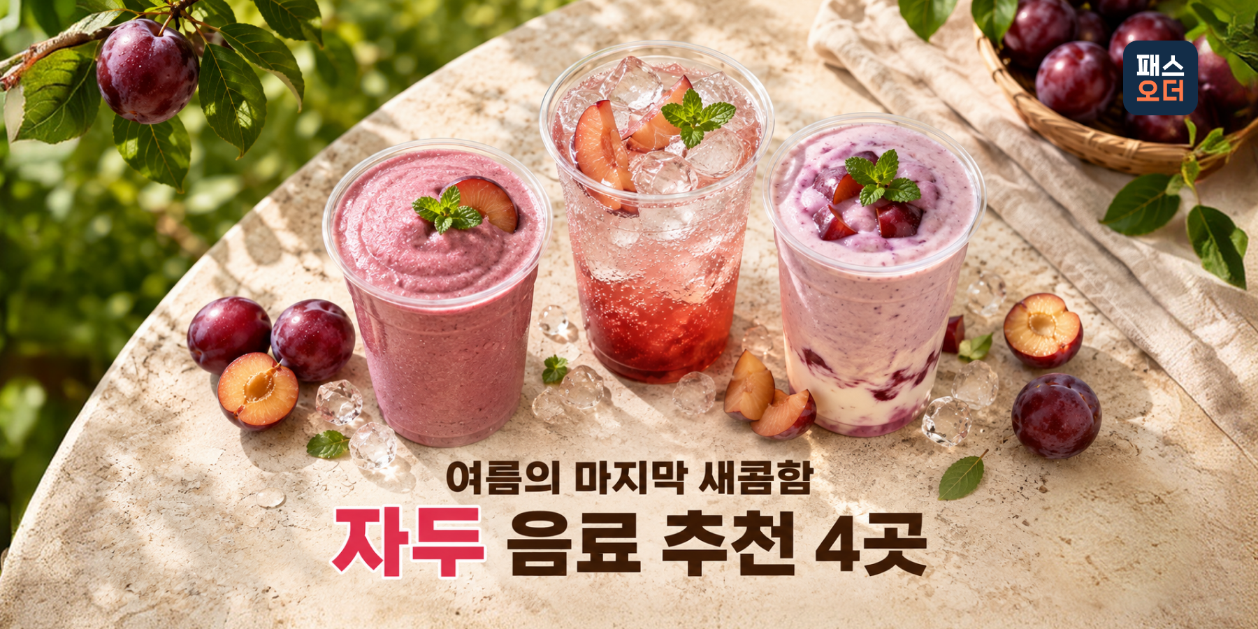 자두 음료 추천 4곳｜김천자두주스부터 2,800원 아이스티까지
