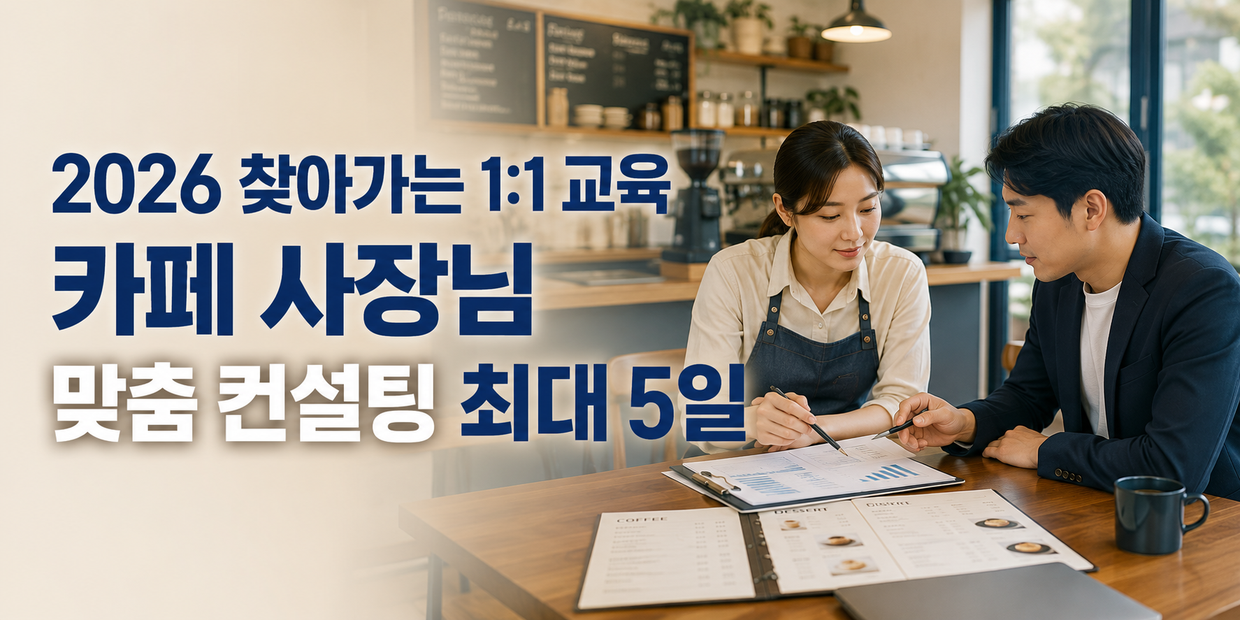 2026 소상공인 무료 컨설팅, 카페 매장으로 전문가가 찾아와요