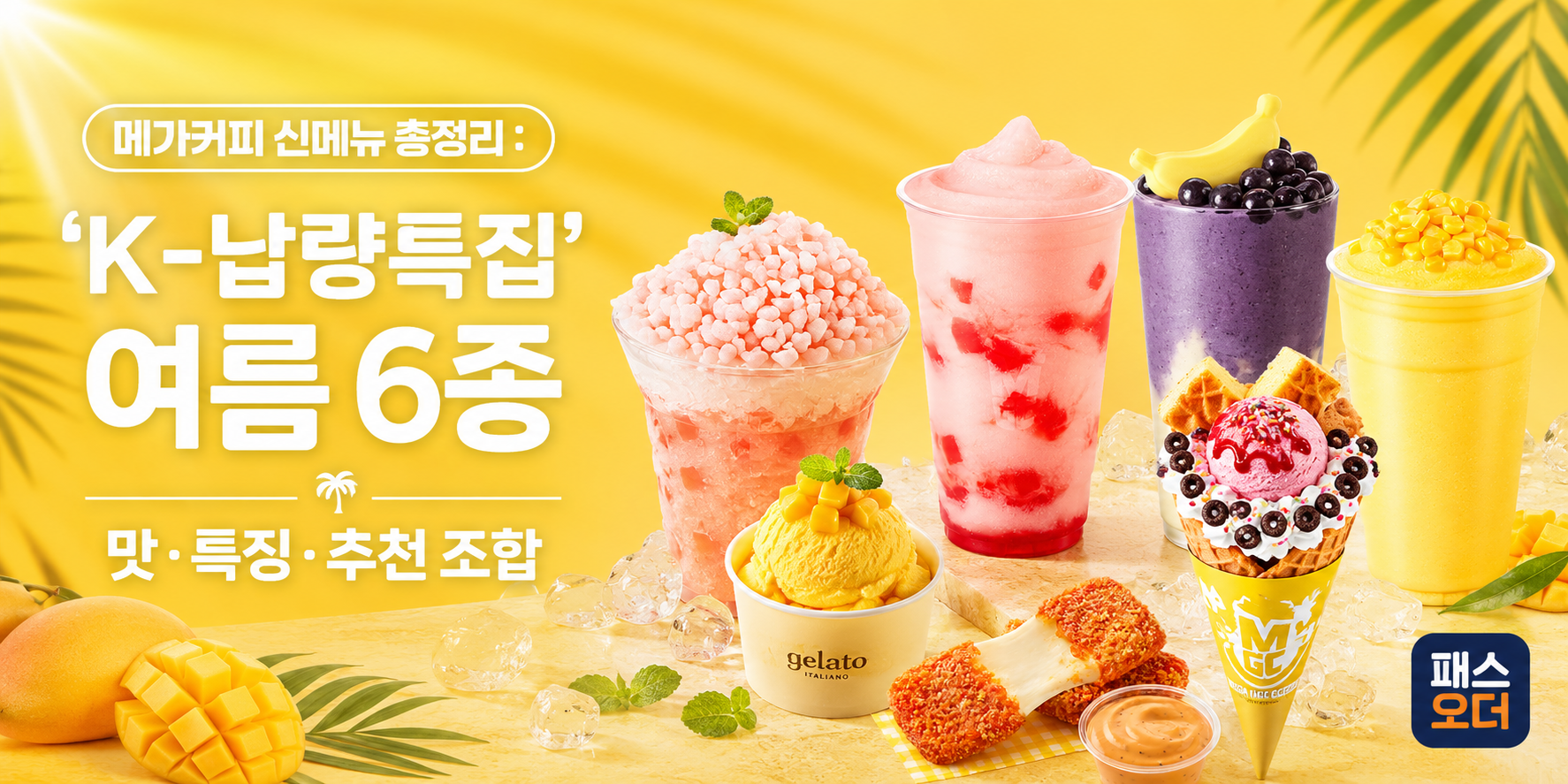 메가커피 신메뉴 총정리 : ‘K-납량특집’ 여름 6종 맛·특징·추천 조합