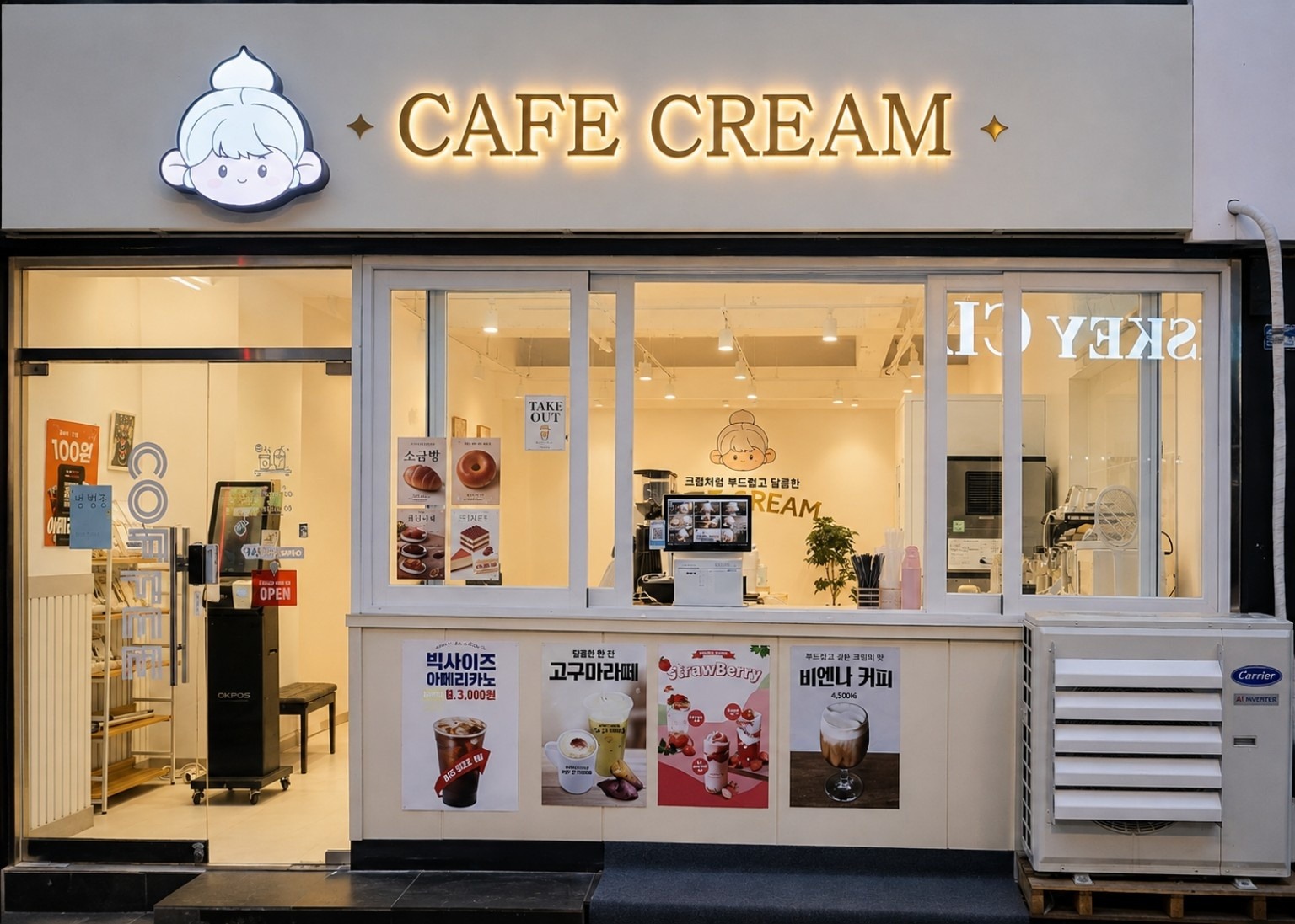 카페크림 매장 이미지