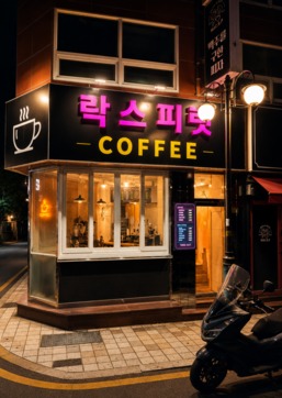 락스피릿 커피 매장 이미지