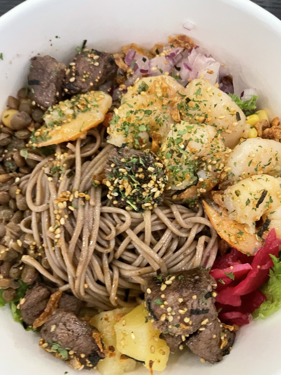 쫀맛!!! 스테이크도 새우도 넘 맛잇