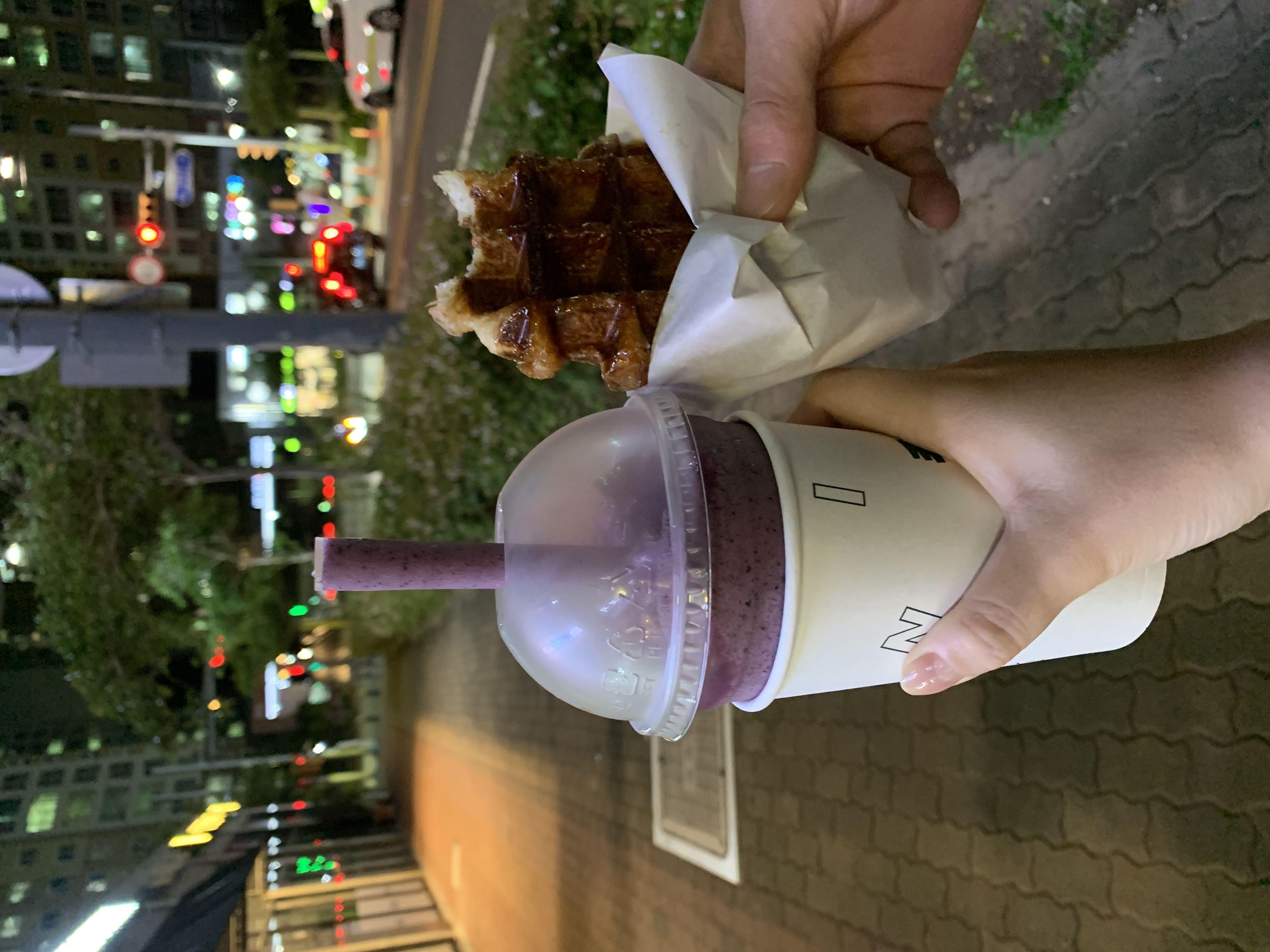블루베리 스무디 요동네에서 제일 맛나