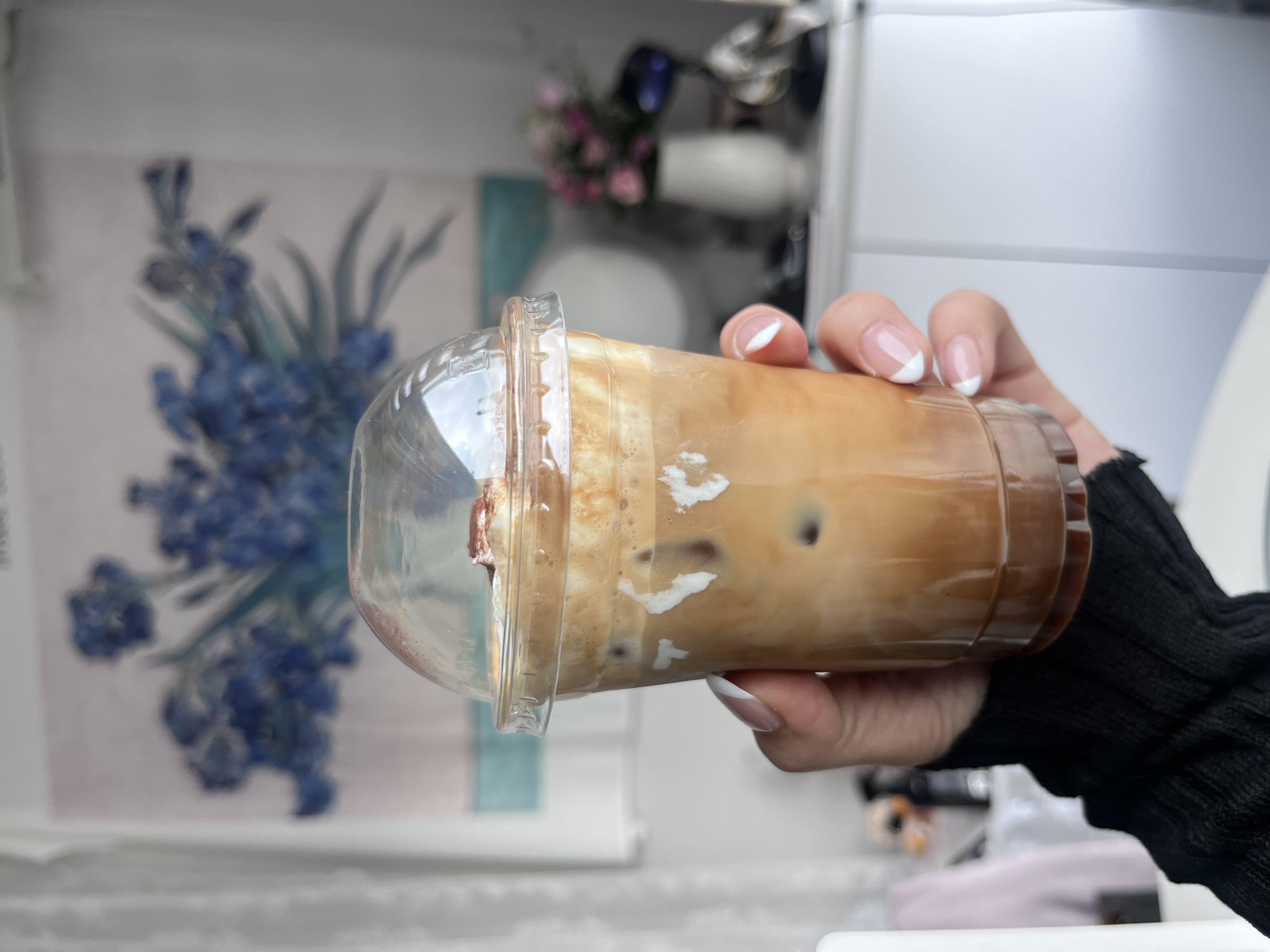 사장님이 정성껏 만들어주신 텐라떼 
