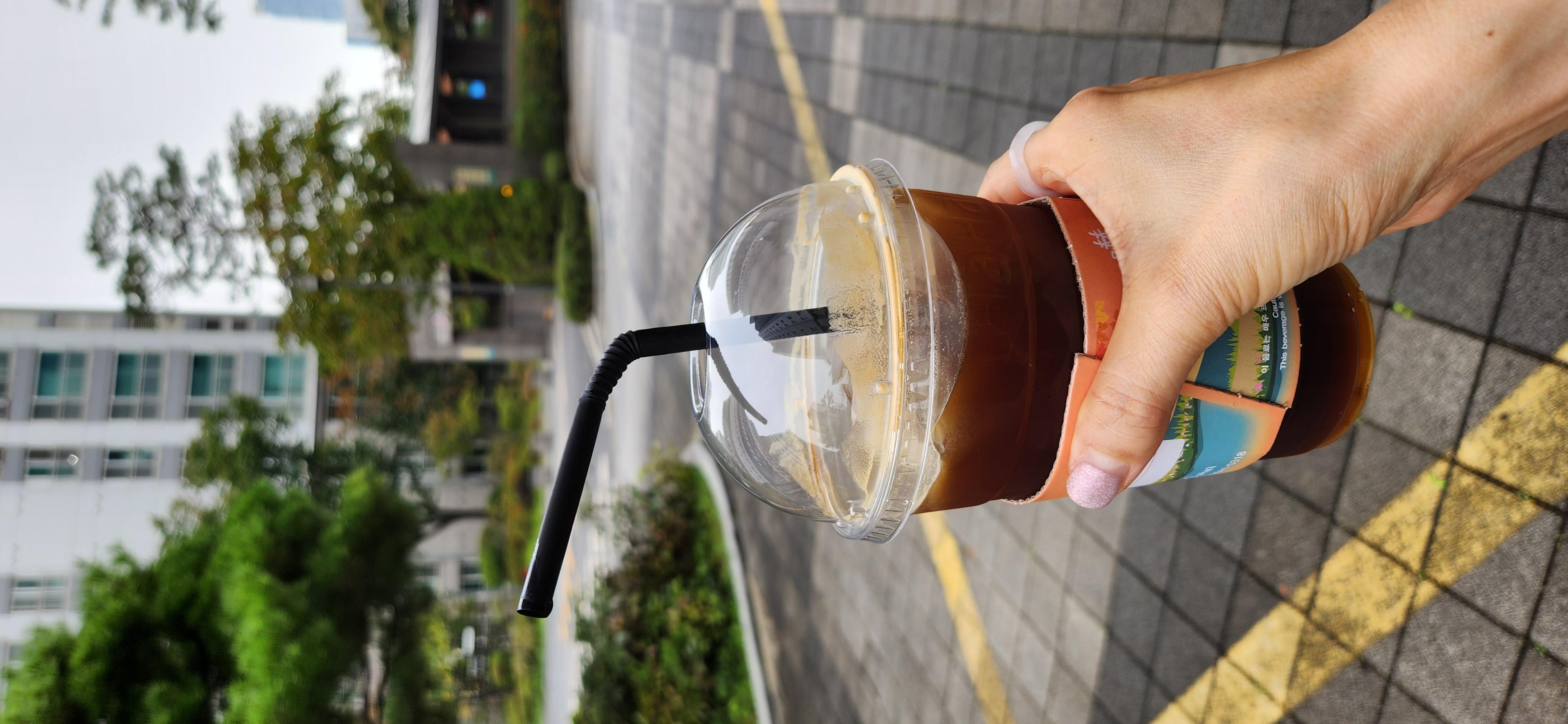 잘 마셨어요!  ㅋ
