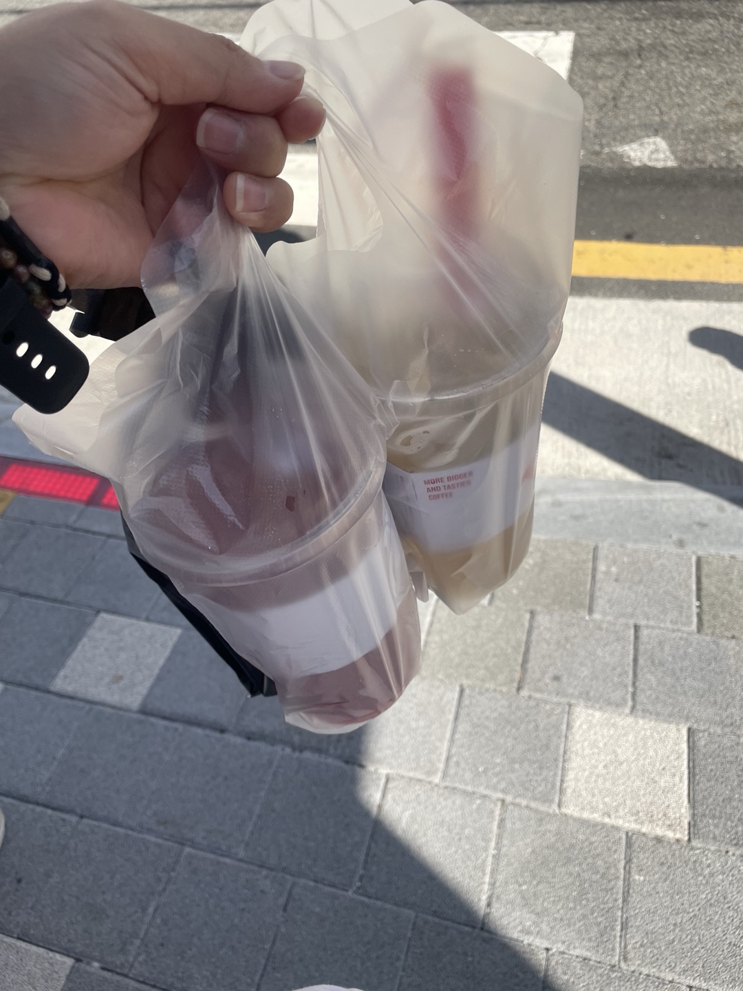 사장님 실수로 리터사이즈 하나말고 두