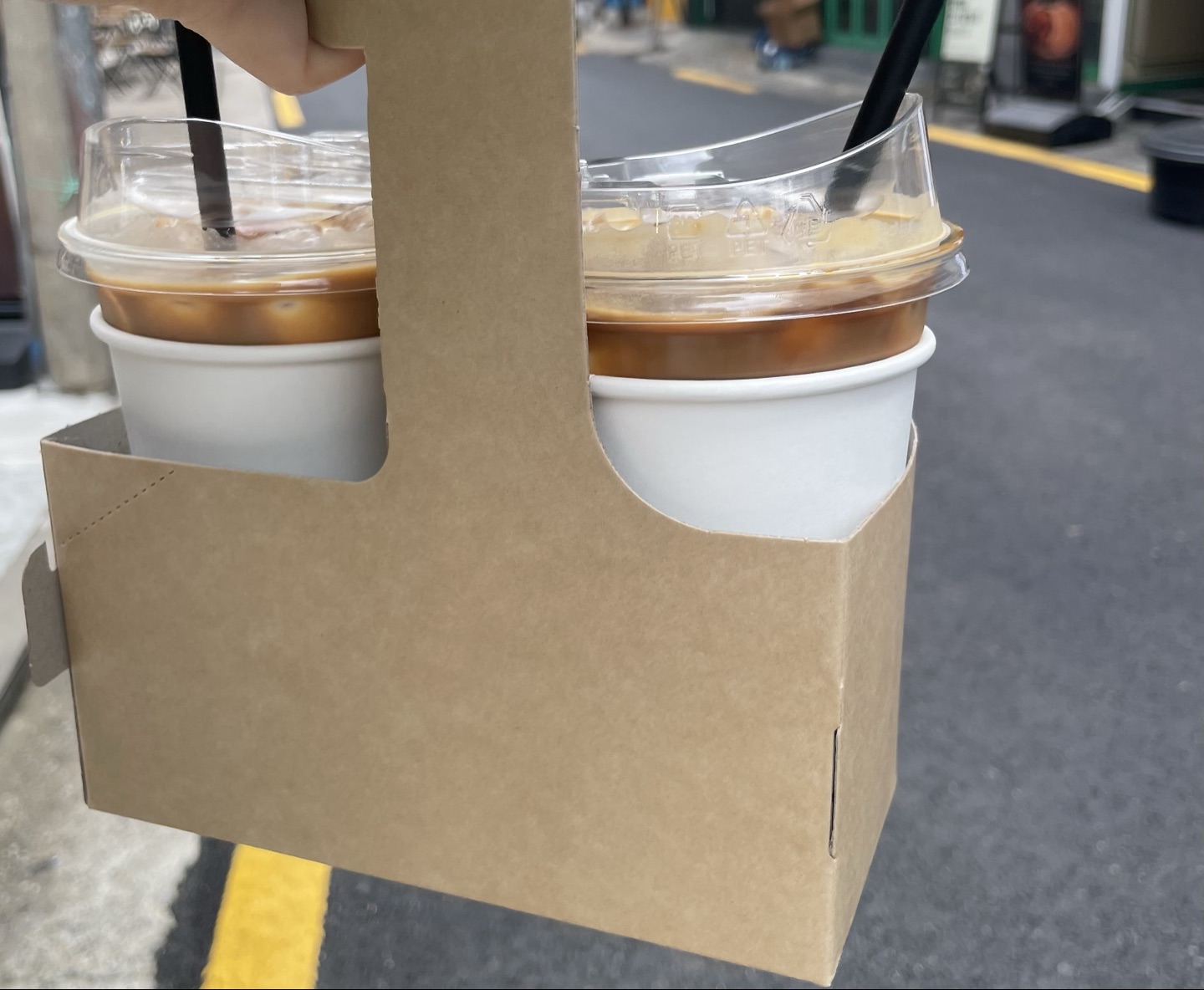 라떼 맛나고 디카페인 커피인데도 진하