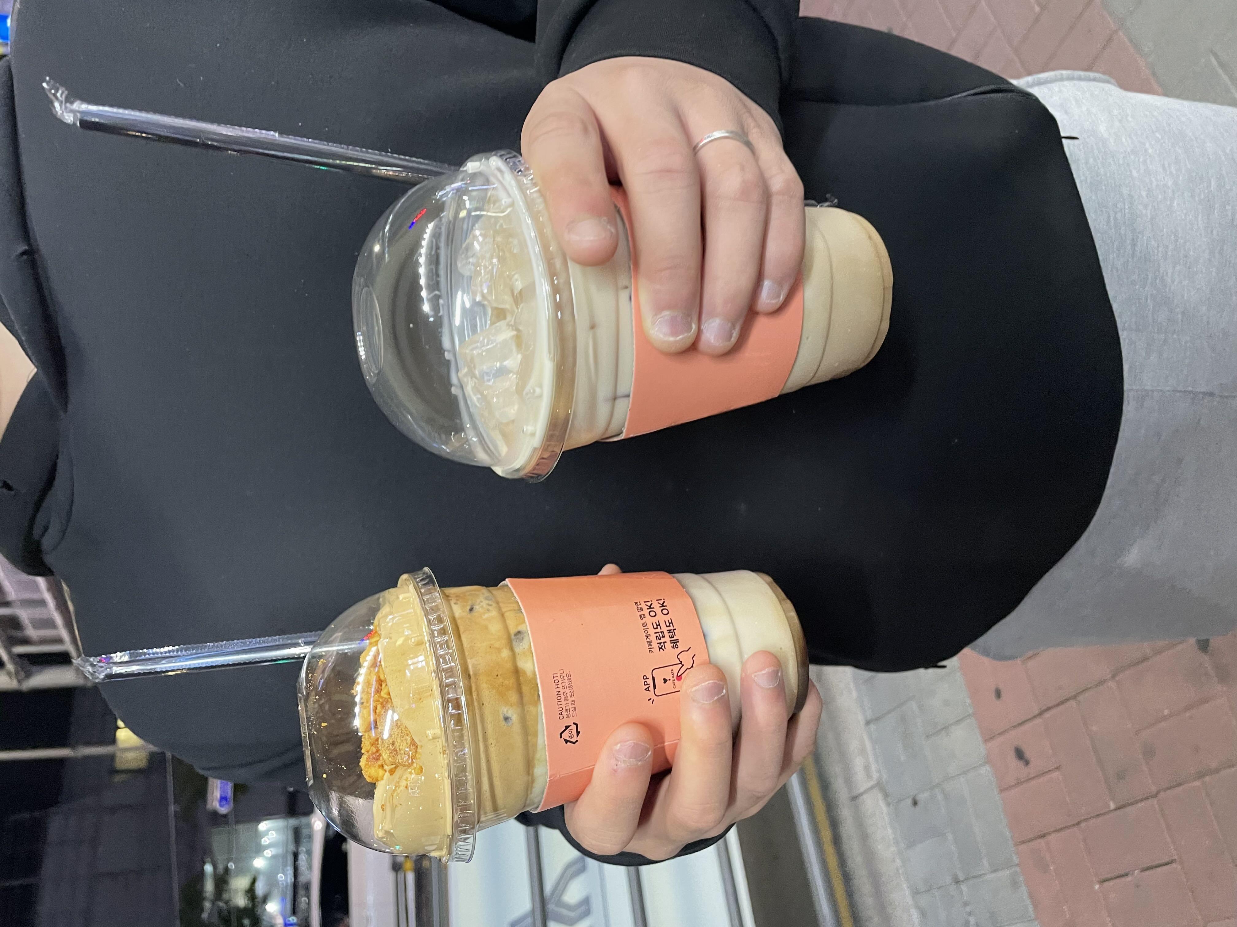 아침에 밀크티 시켰을땐 준비 완료 쳐