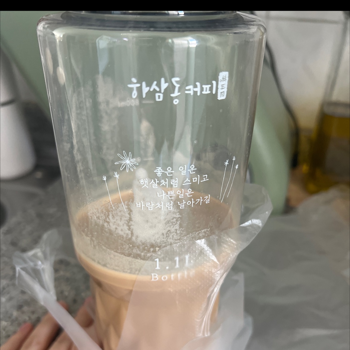 돌체라떼 1.1L 보틀 주문했어요 ☕