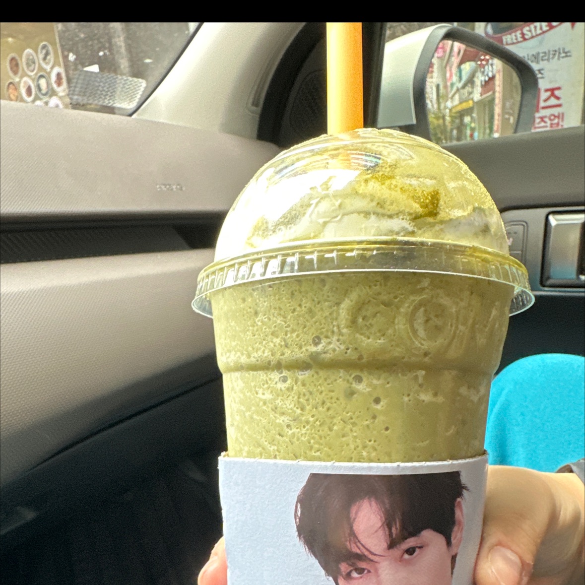 말차프라페 완전 맛있어요