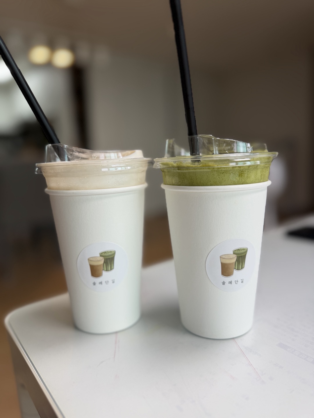 그린티크림라떼 너무 맛있어요😍