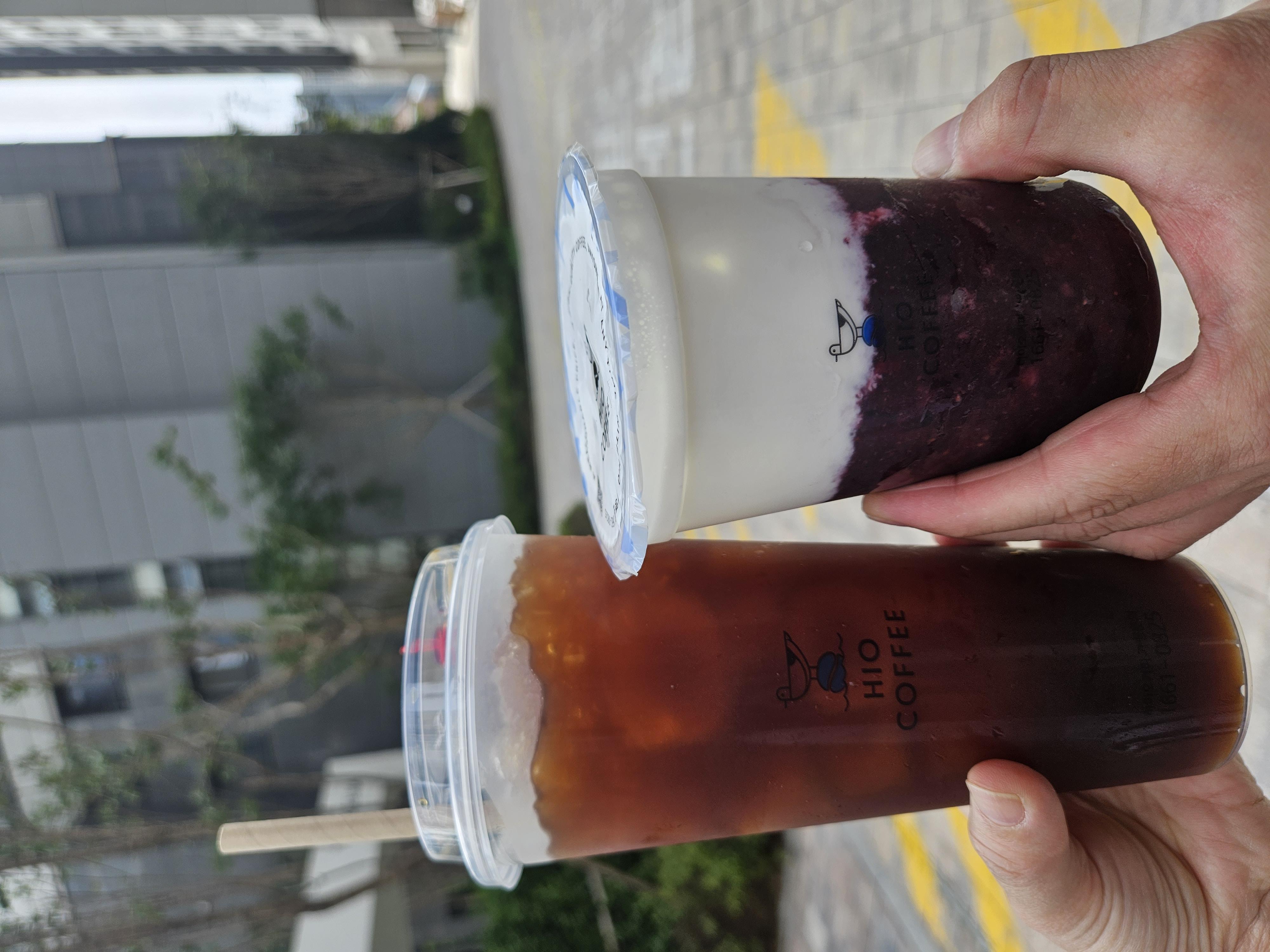 하이오커피 신메뉴 블루베리스노잉~
재